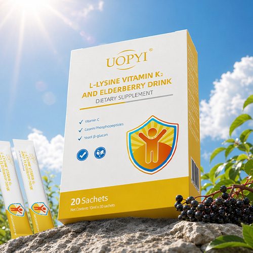 UOPYI L-LYSINE VITAMIN K2 AND ELDERBERRY DRINK