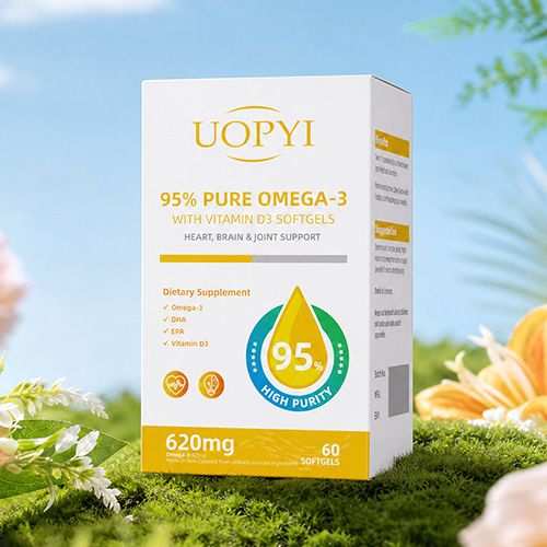 UOPYI 95% PURE OMEGA-3 WITH VITAMIN D3 SOFTGELS